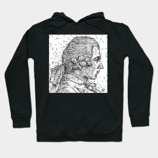 MARQUIS DE SADE ink portrait Hoodie